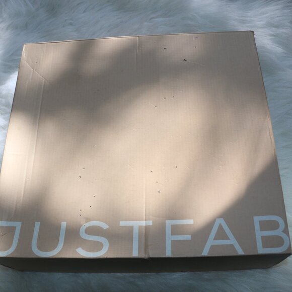 JustFab Cameron Sherpa Bootie – Magnet Grey with White Fur 🤍 - Picture 9 of 10